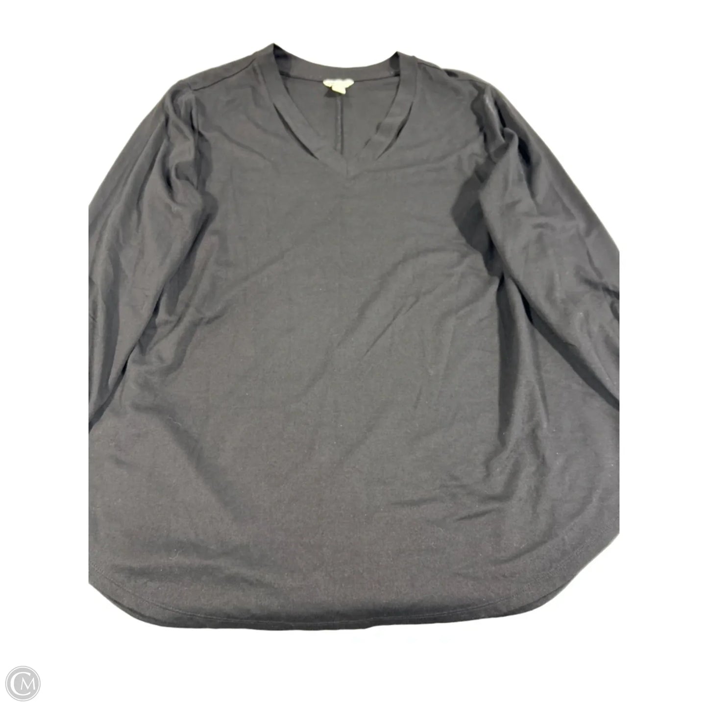Top Long Sleeve By Cato In Black, Size: Xl
