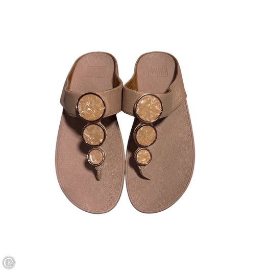 Sandals Flats By Fitflop In Pink, Size: 7