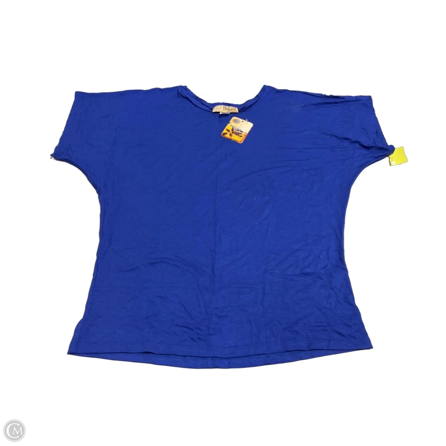 Top Short Sleeve By Cmc In Blue, Size: 1x