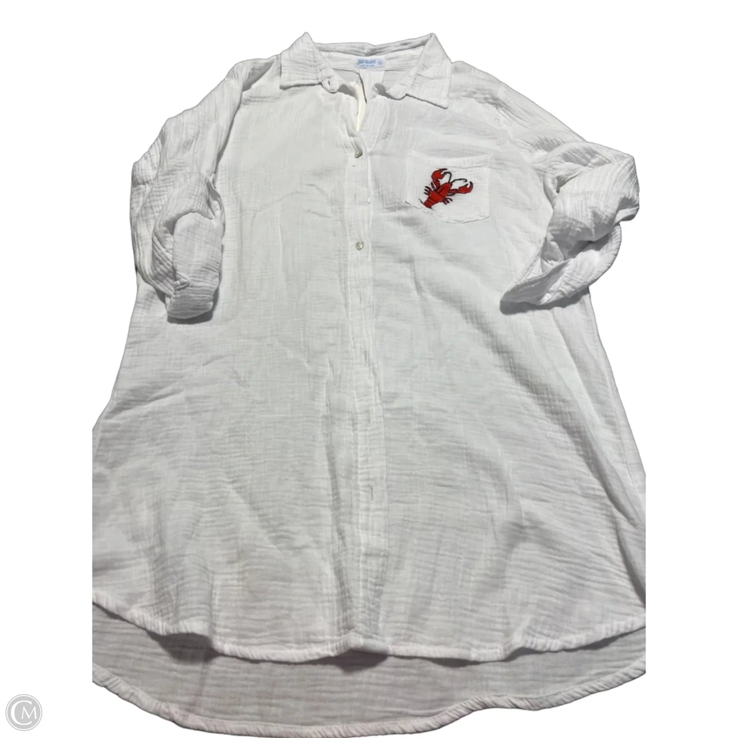 Top Long Sleeve By Cmc In White, Size: Xl