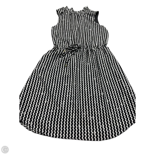 Dress Casual Midi By Apt 9 In Black & White, Size: S