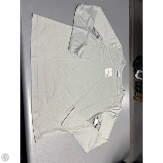 Top Long Sleeve By Fabletics In Grey, Size: Xl