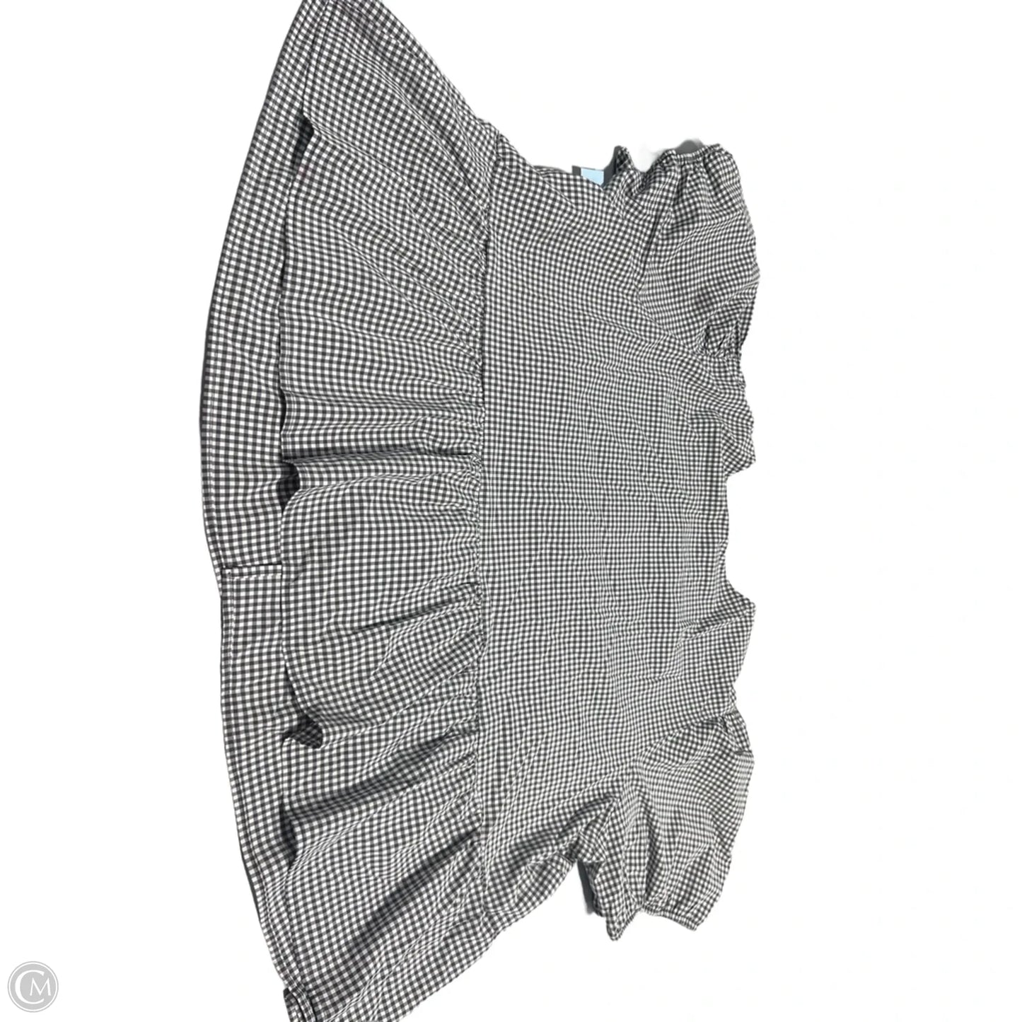 Top Short Sleeve By Wild Fable In Checkered Pattern, Size: 3x