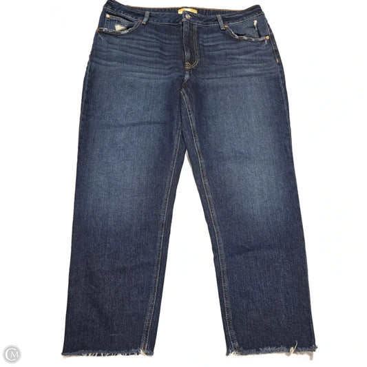 Jeans Straight By Maurices In Blue Denim, Size: 16