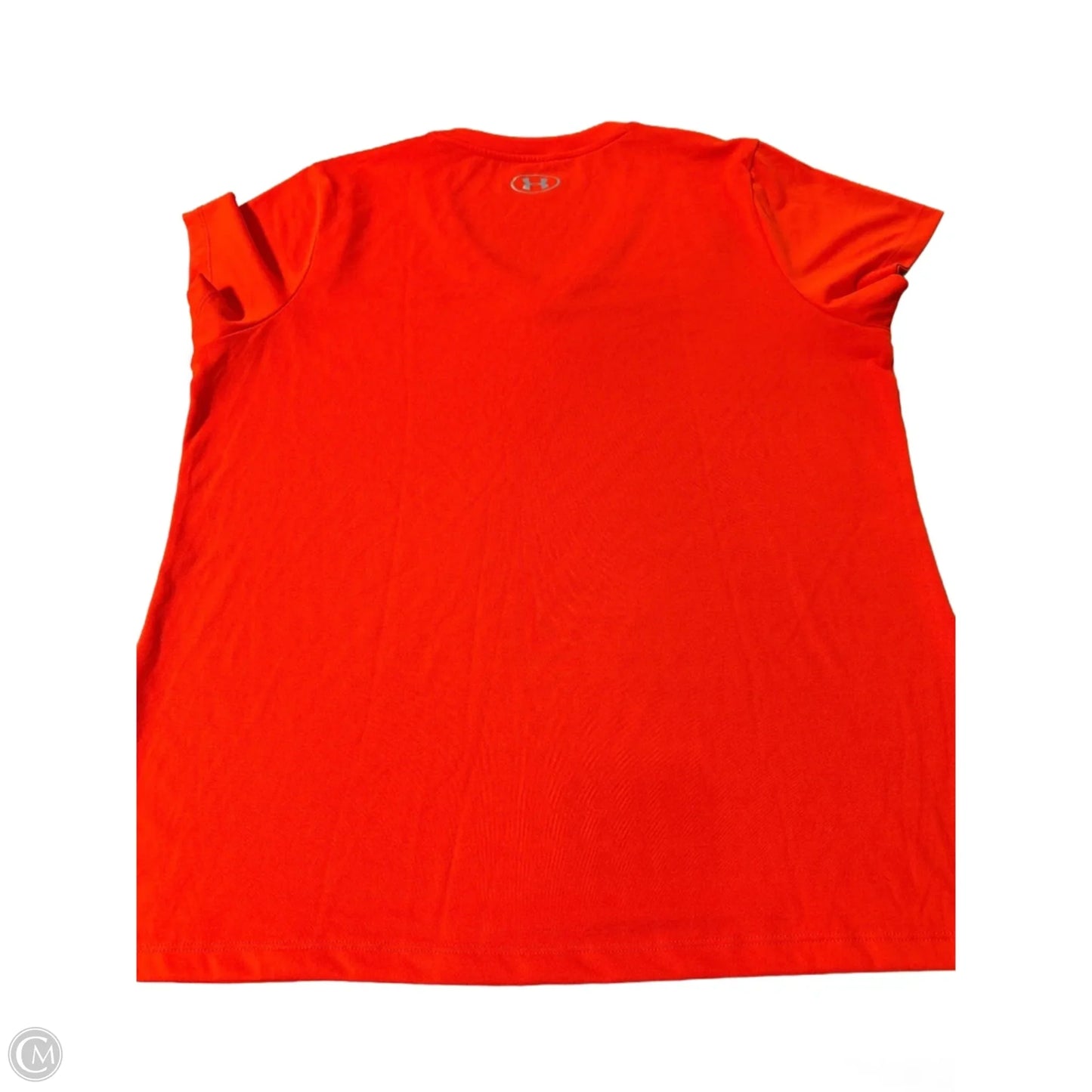 Athletic Top Short Sleeve By Under Armour In Orange, Size: Xl