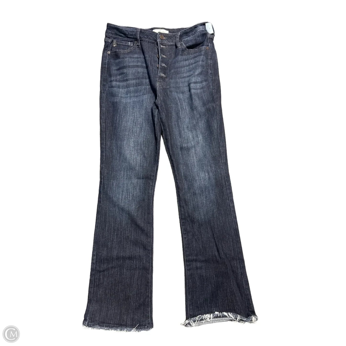 Jeans Flared By Kancan In Blue Denim, Size: 12