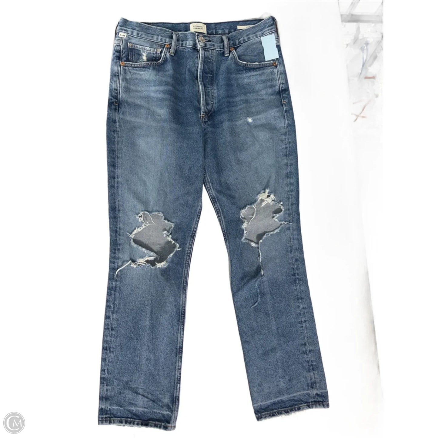 Jeans Straight By Citizens Of Humanity In Blue Denim, Size: 28