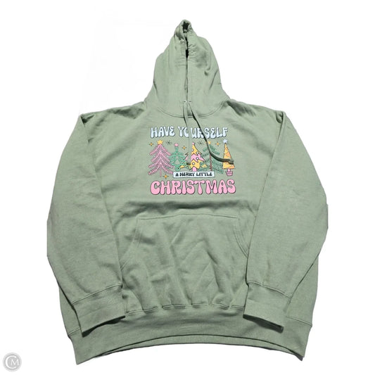 Sweatshirt Hoodie By Cmc In Green, Size: 3x