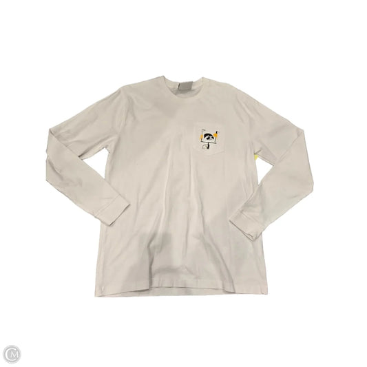 Top Long Sleeve Basic By Champion In White, Size: L