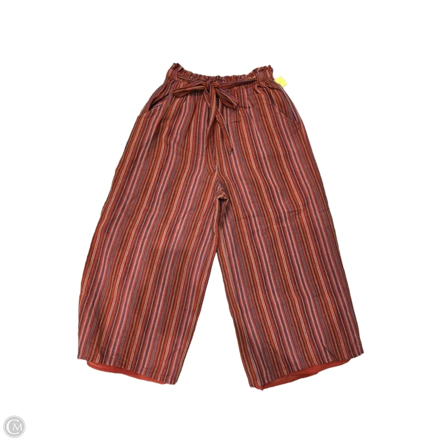 Pants Linen By American Eagle In Striped Pattern, Size: M