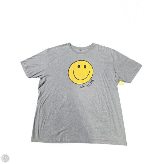 Top Short Sleeve Basic By Cmc In Grey, Size: 3x