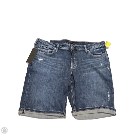 Shorts By Silver In Blue Denim, Size: 20
