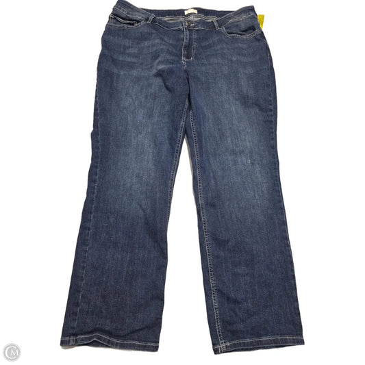 Jeans Straight By Maurices In Blue Denim, Size: 3x