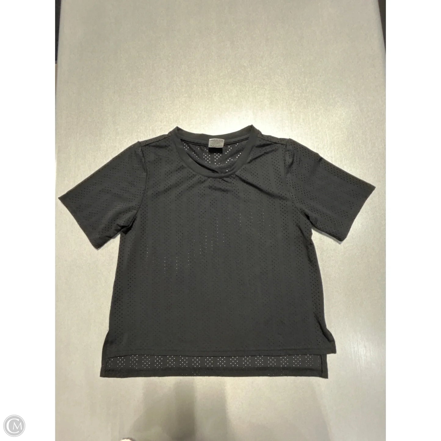 Athletic Top Short Sleeve By Zyia In Black, Size: Xs