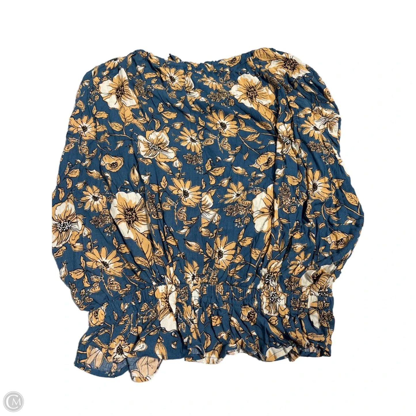 Top Long Sleeve By Easel In Floral Print, Size: M