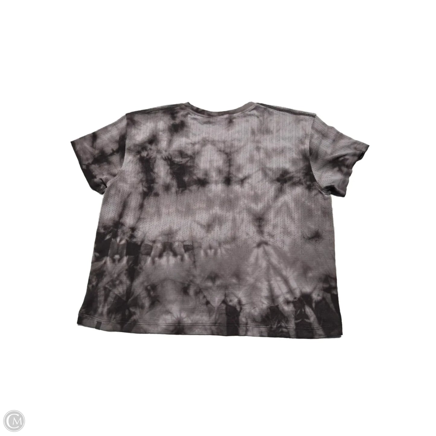 Athletic Top Short Sleeve By Lululemon In Grey, Size: S