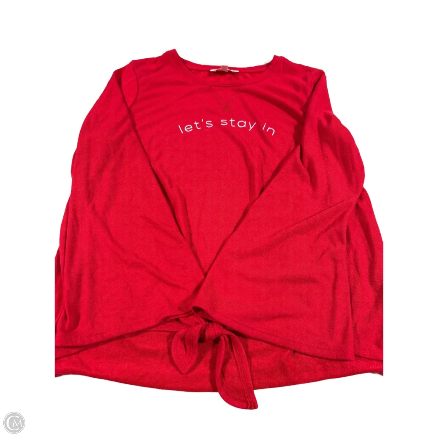 Top Long Sleeve By Cmc In Red, Size: Xxl