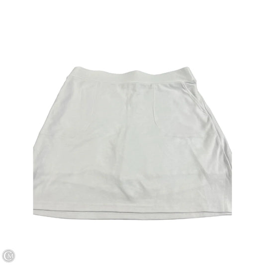 Skirt Mini & Short By Croft And Barrow In White, Size: M