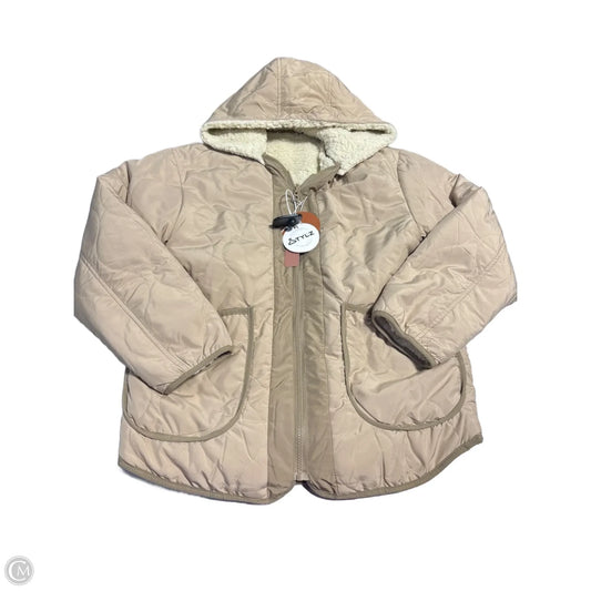 Coat Puffer & Quilted By Cmc In Tan, Size: S