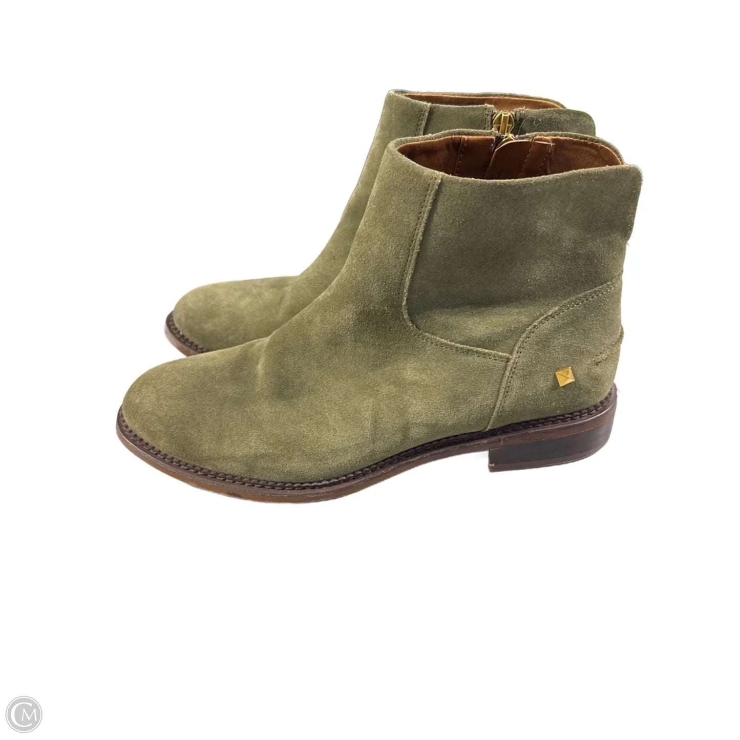 Boots Ankle Flats By Franco Sarto In Green, Size: 9.5