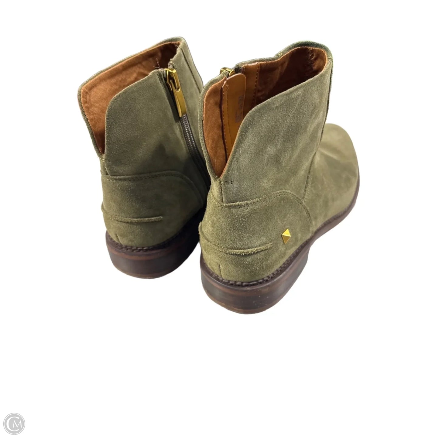 Boots Ankle Flats By Franco Sarto In Green, Size: 9.5