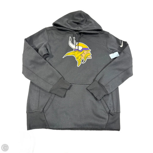 Sweatshirt Hoodie By Nike In Black, Size: M
