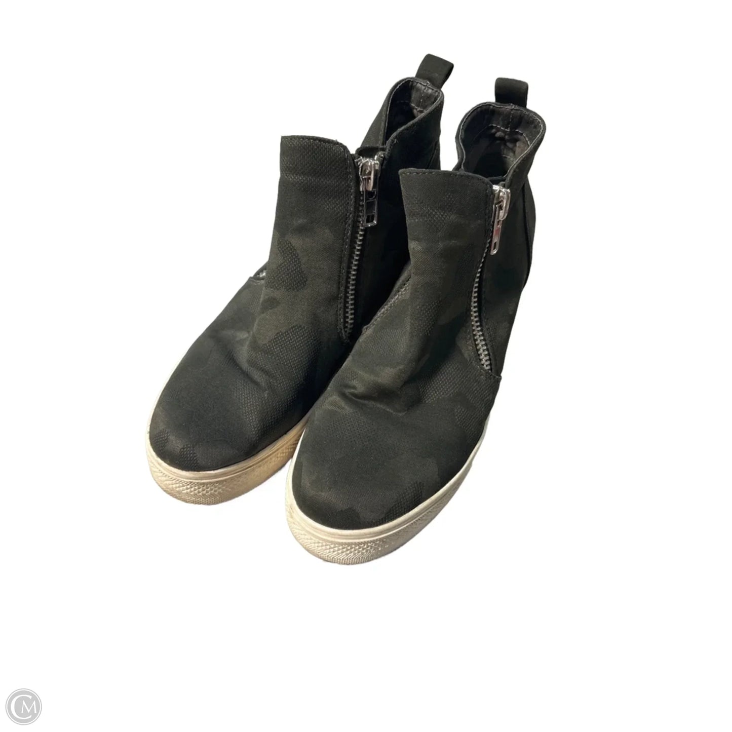 Shoes Heels Wedge By Steve Madden In Green, Size: 9