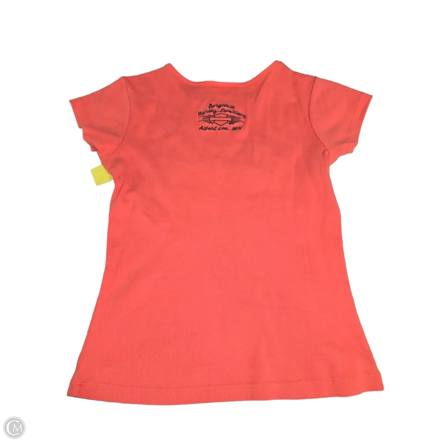 Top Short Sleeve By Harley Davidson In Coral, Size: S