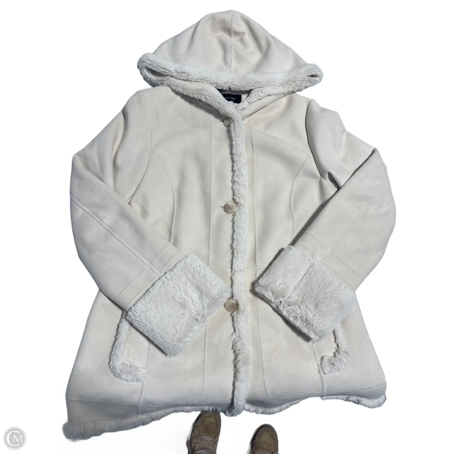 Coat Other By Jones New York In Cream, Size: S