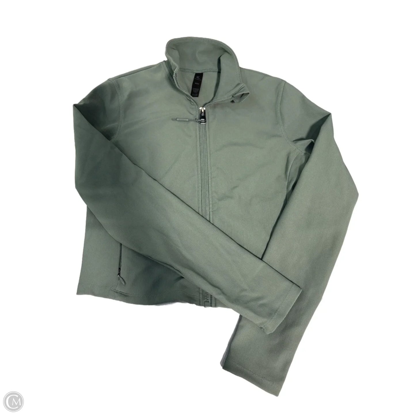 Athletic Jacket By Kyodan In Green, Size: M