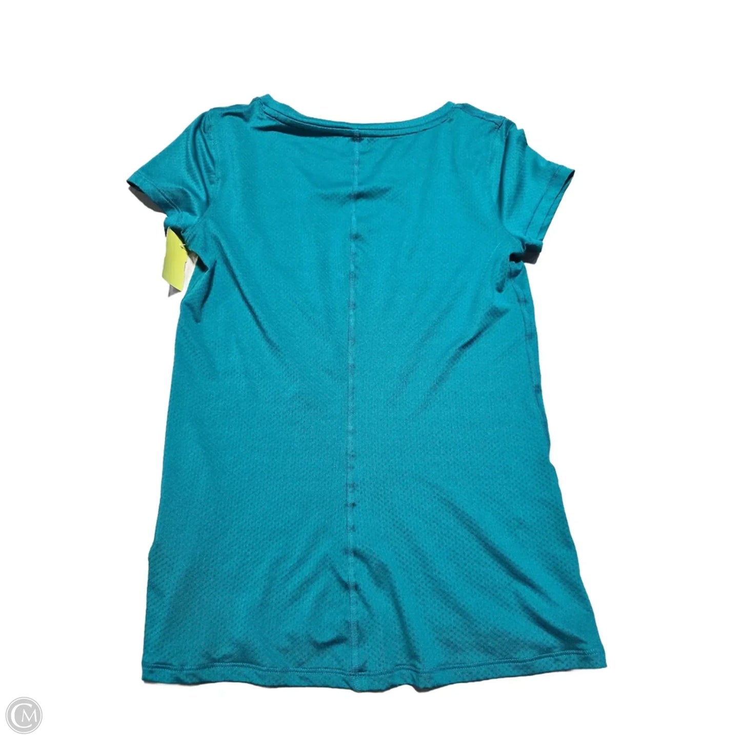 Athletic Top Short Sleeve By Under Armour In Teal, Size: Xs