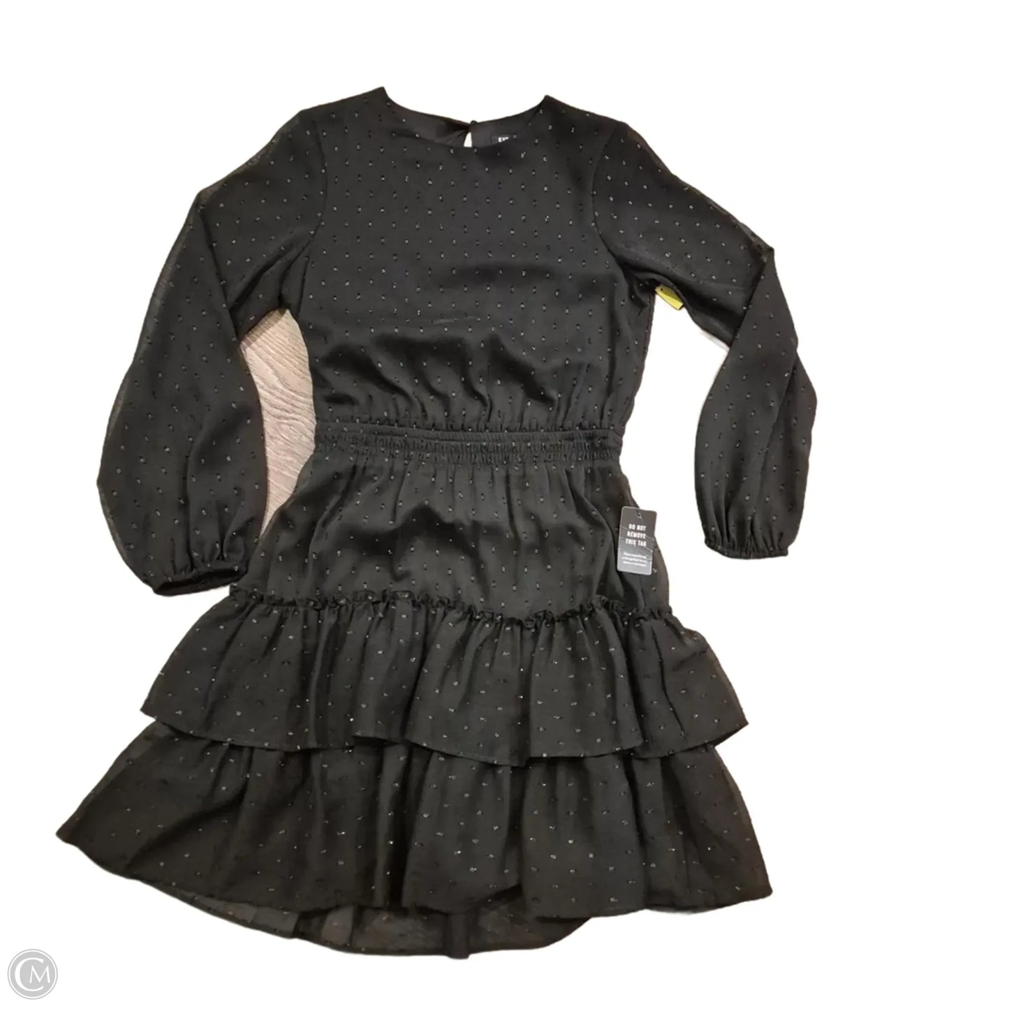 Dress Casual Midi By Express In Black, Size: Xs