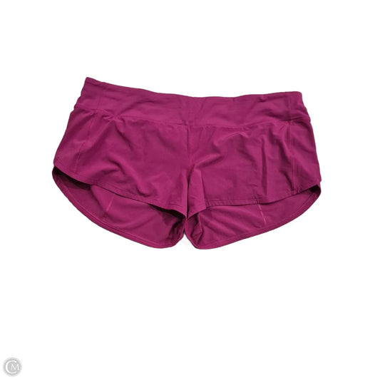 Athletic Shorts By Lululemon In Purple, Size: 12