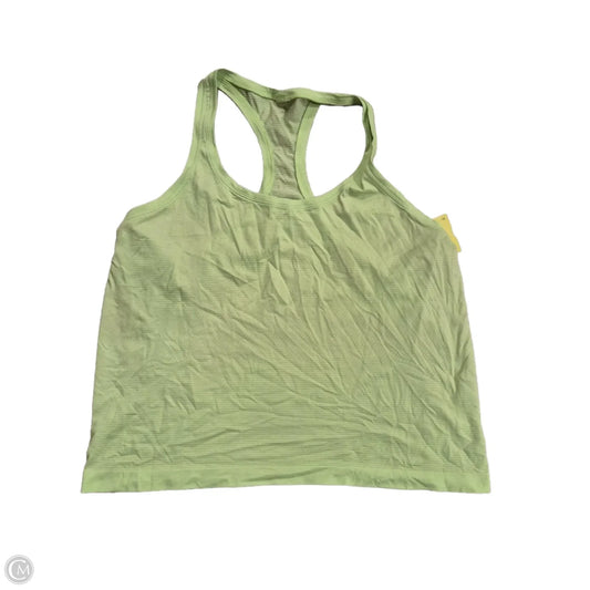 Athletic Tank Top By Lululemon In Green, Size: 14
