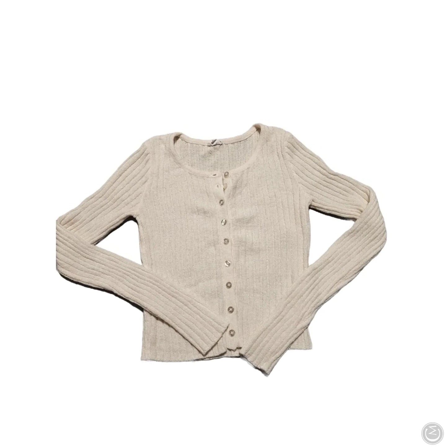 Top Long Sleeve By Garage In Cream, Size: Xxs