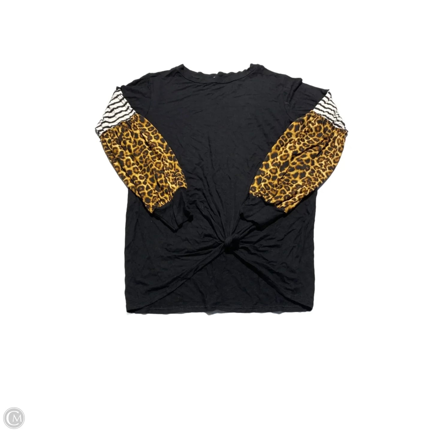 Top Long Sleeve By Cmc In Black, Size: S