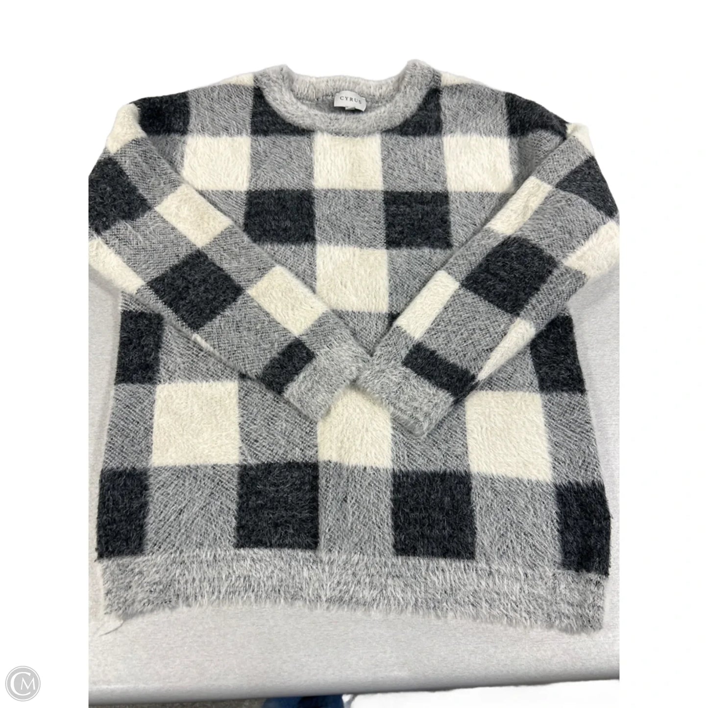 Sweater By Cyrus In Checkered Pattern, Size: S