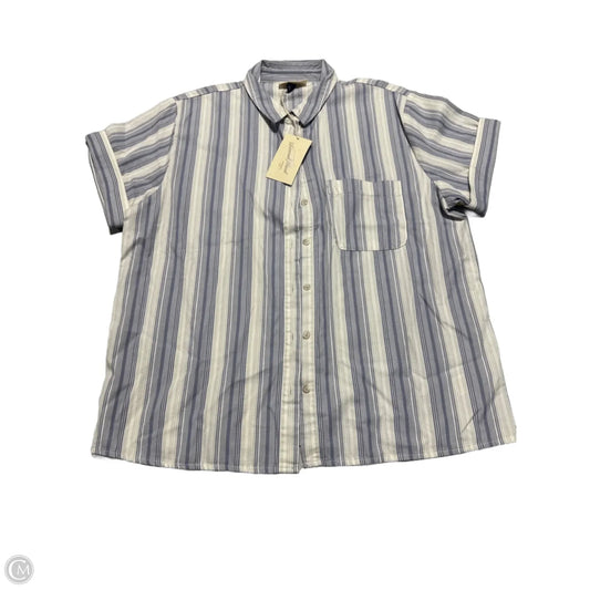 Top Short Sleeve By Universal Thread In Striped Pattern, Size: S