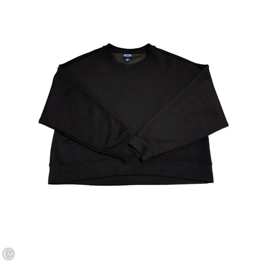 Top Long Sleeve By Scoop In Black, Size: L