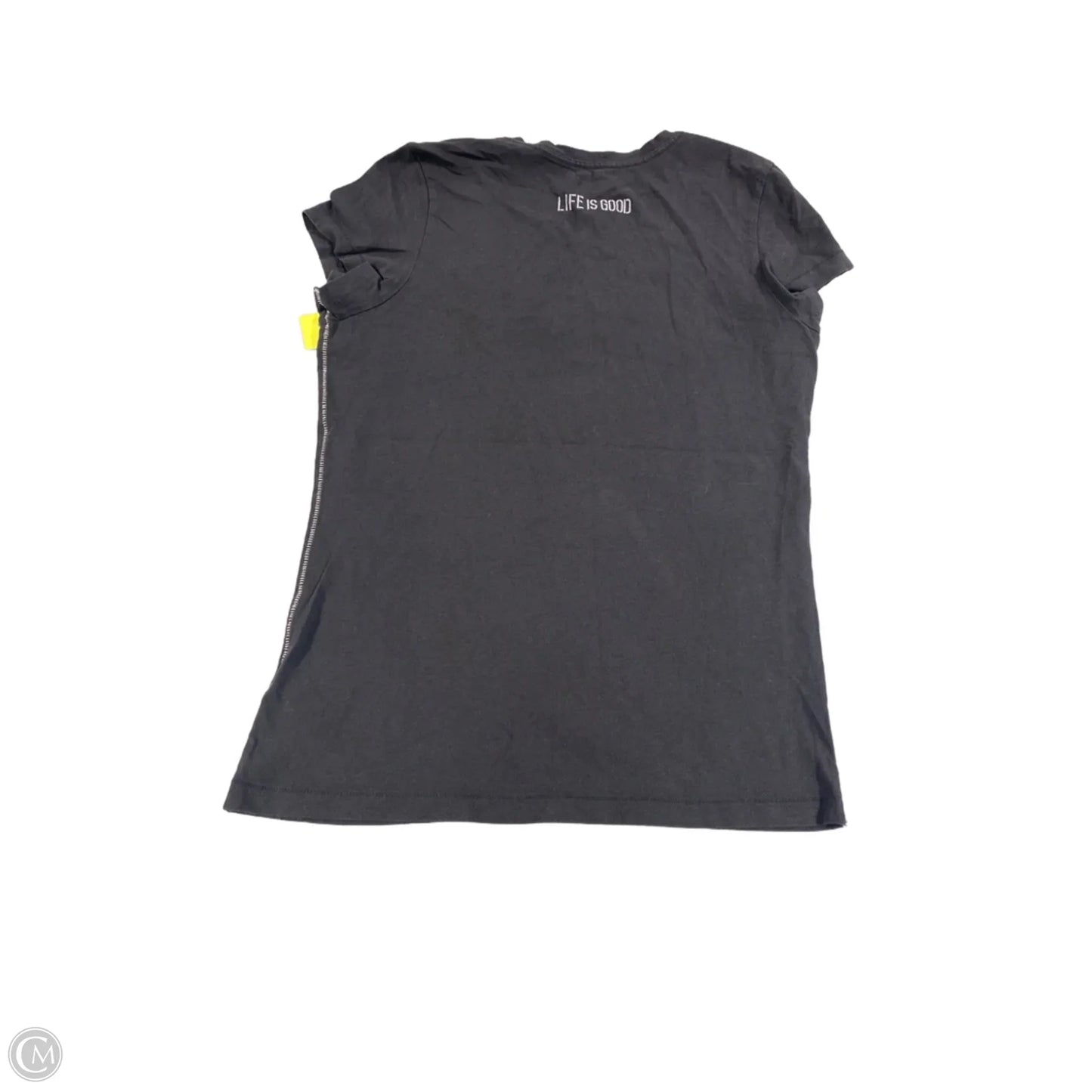Top Short Sleeve By Life Is Good In Grey, Size: S