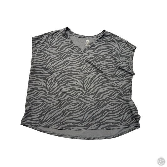 Athletic Top Short Sleeve By Rbx In Animal Print, Size: 2x