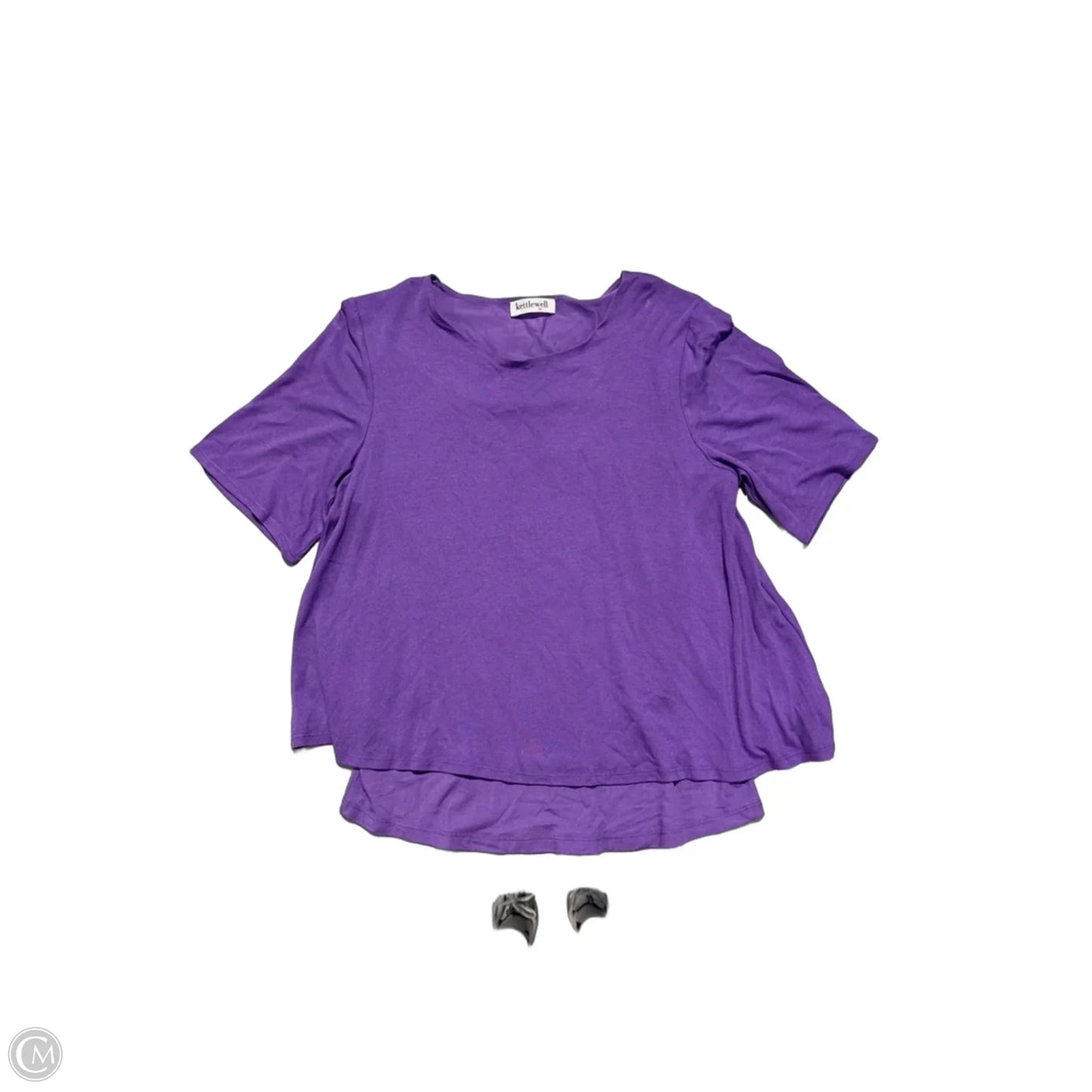 Top Short Sleeve By Kettlewell In Purple, Size: M