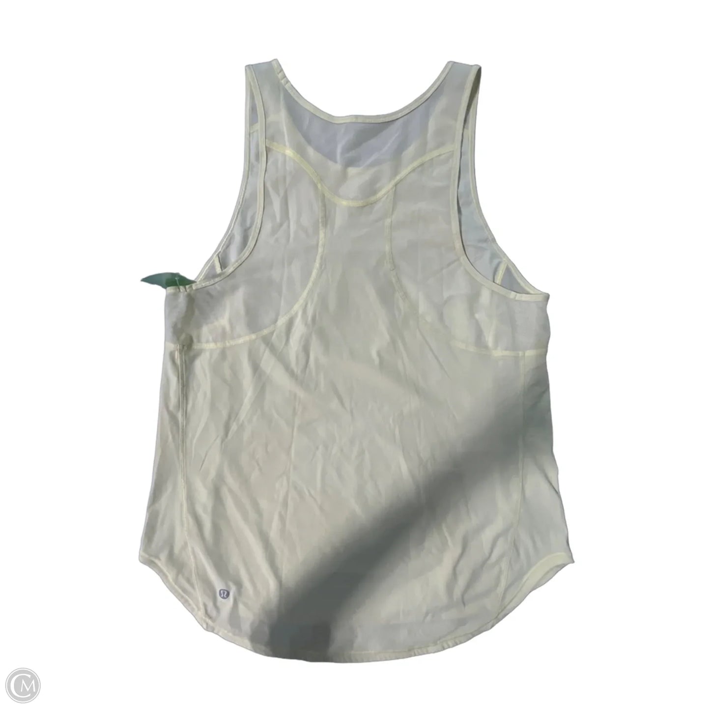 Athletic Tank Top By Lululemon In Yellow, Size: L