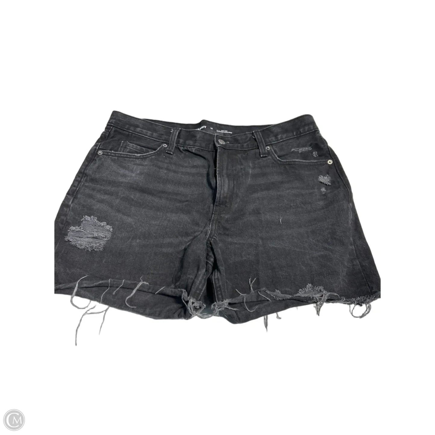 Shorts By Old Navy In Black Denim, Size: 14