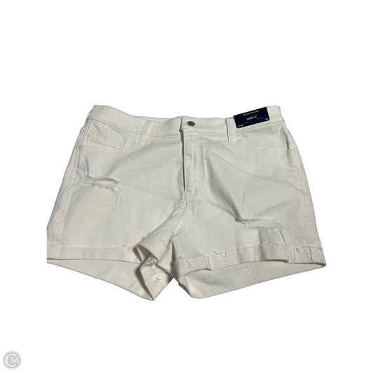 Shorts By Hollister In White Denim, Size: 16