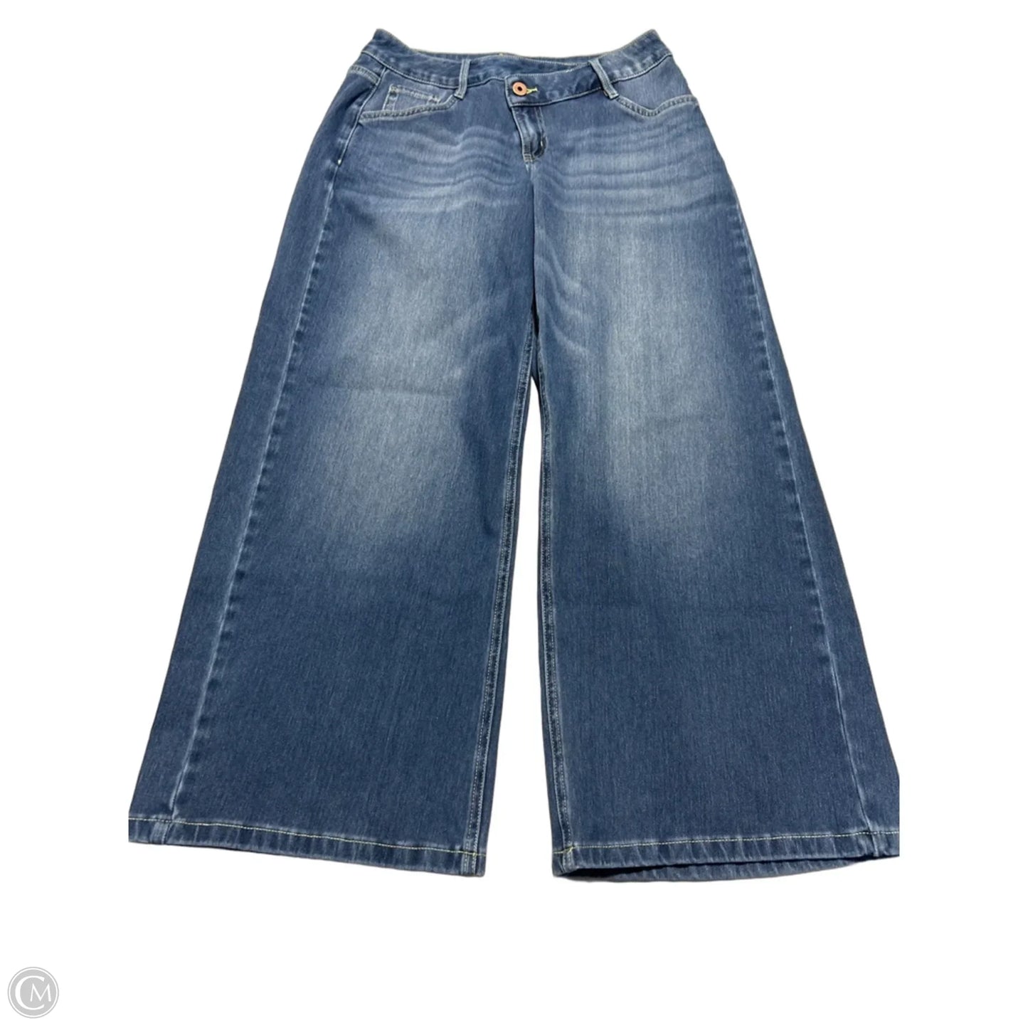 Jeans Wide Leg By Halara In Blue Denim, Size: 4