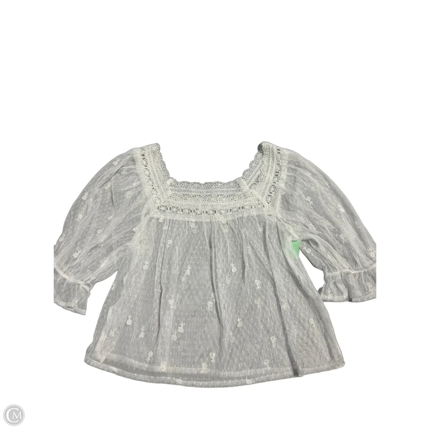 Top Short Sleeve By Gap In White, Size: Xs
