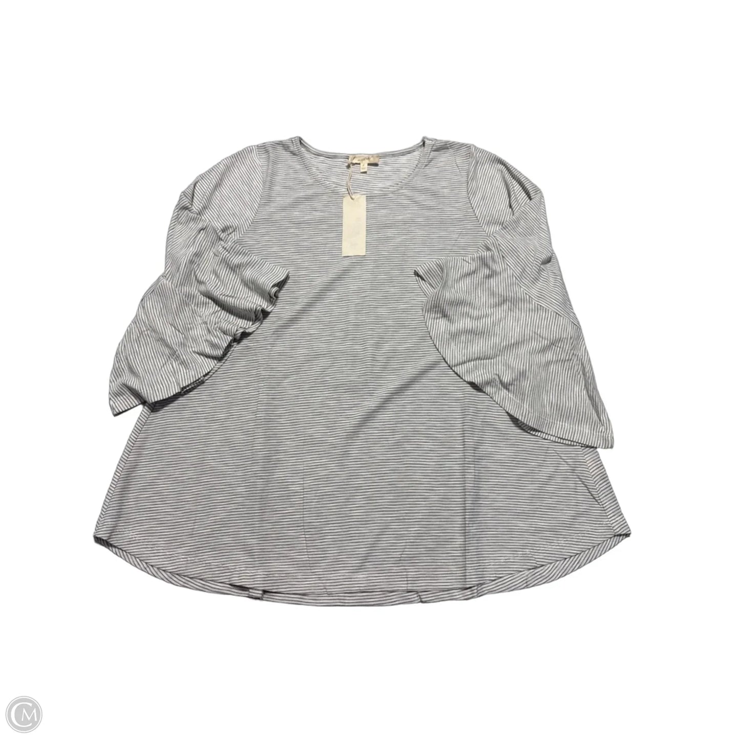 Top Short Sleeve By Mystree In Black & White, Size: S