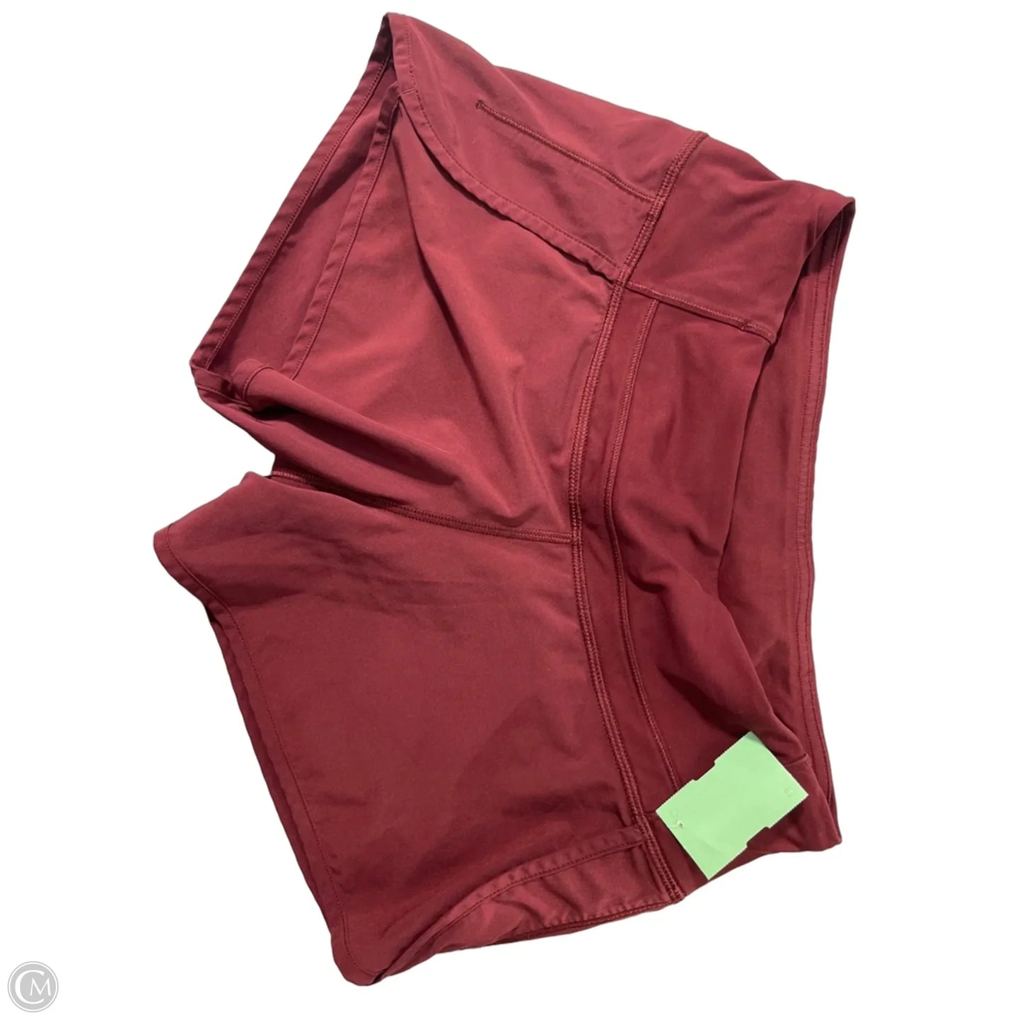 Athletic Shorts By Lululemon In Maroon, Size: 2