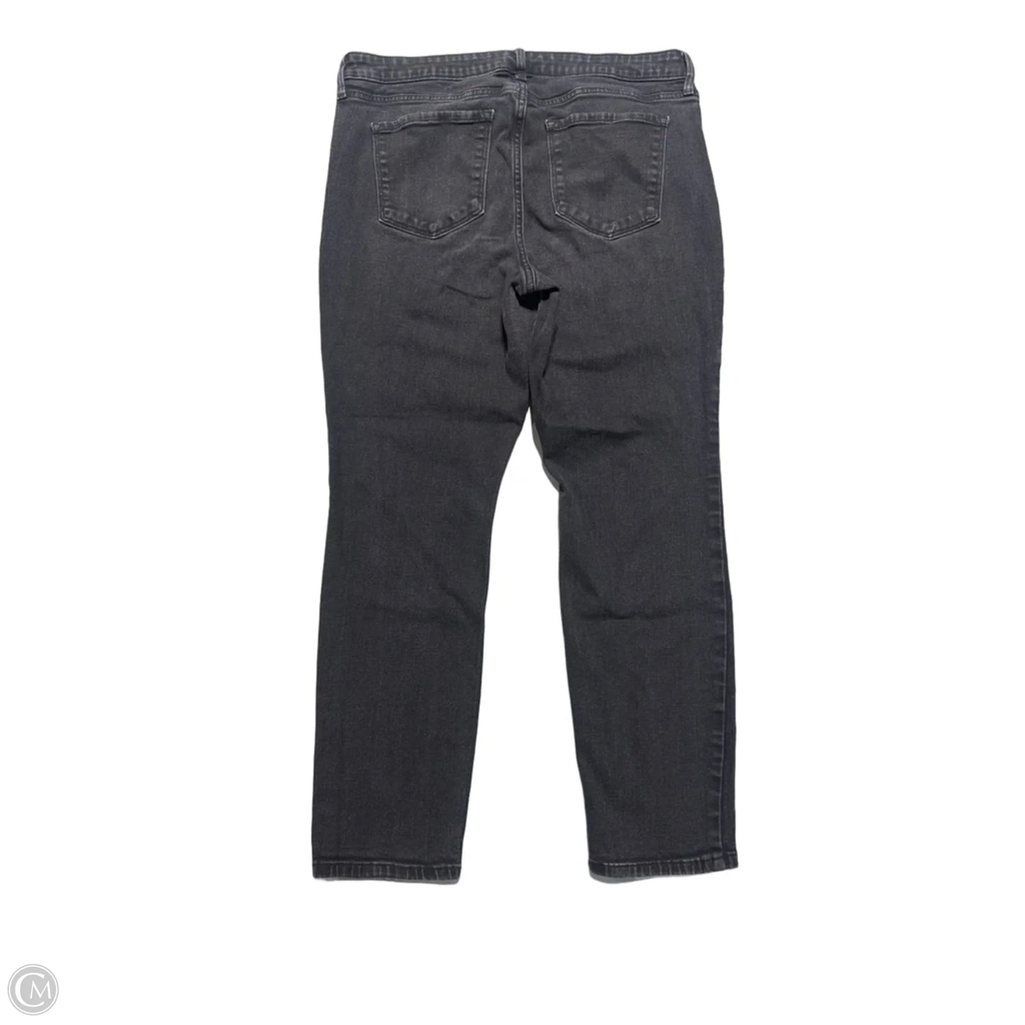 Jeans Straight By Old Navy In Black Denim, Size: 16